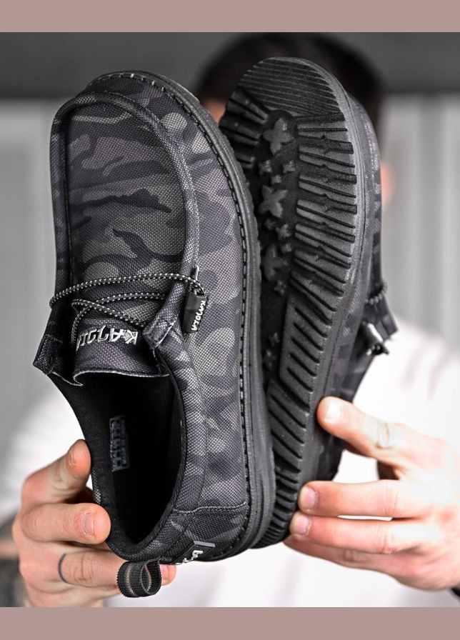 Чоловічі лофери Кордура чорні No Brand (340271834)