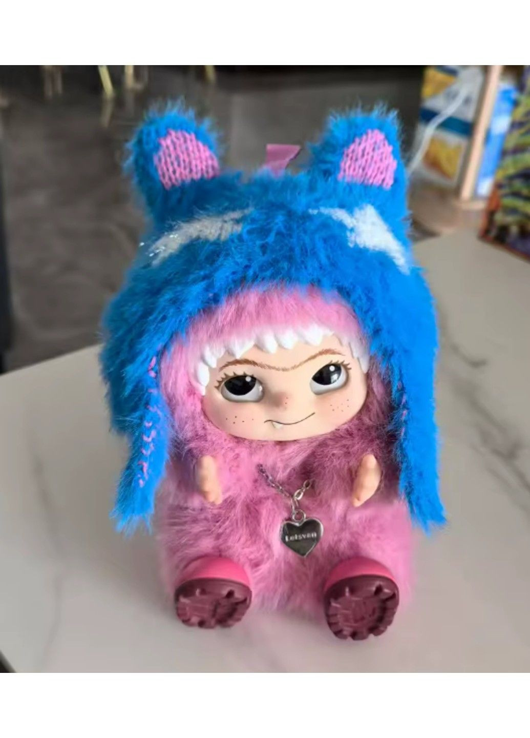 М'яка іграшка брелок підвіска Вакуку Wakuku 16 см рожева No Brand (351855912)