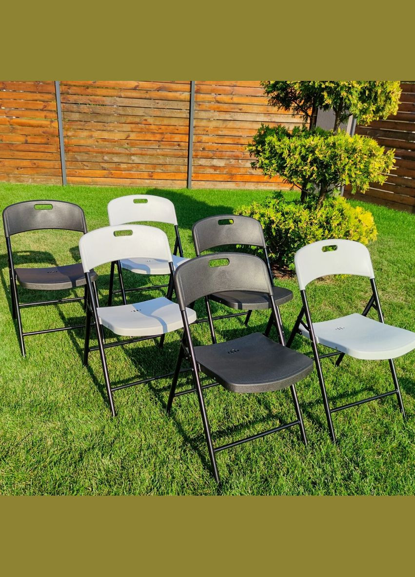 Складний стілець 46х52х79см Чорний SW-00001608 Sticker Wall (370440832)