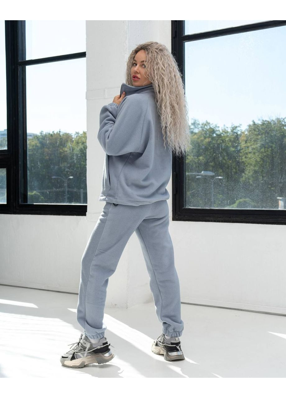 Теплий жіночий флісовий костюм No Brand (370774605)