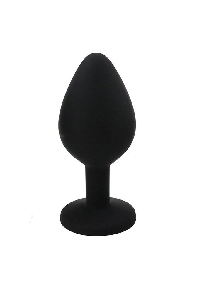 Анальна пробка силікон з кристалом середніх розмірів China (317747799)