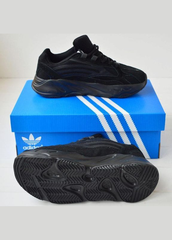 Чорні Осінні чоловічі кросівки yeezy boost 700 black No Brand