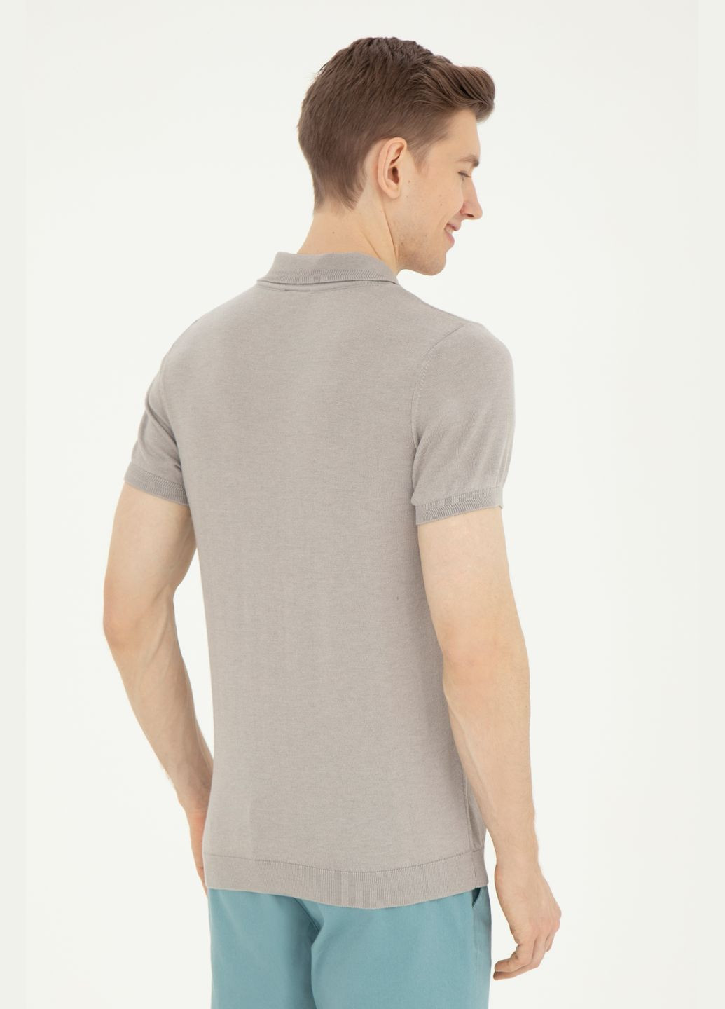 Синяя футболка поло u.s. polo assn. мужское U.S. Polo Assn.