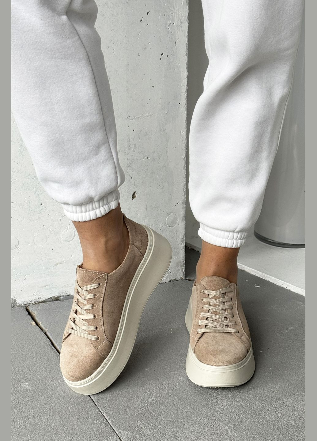 Кросівки casual чорний замш InFashion Кросівки бежеві (289753861)