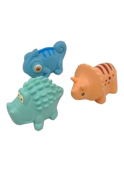 Набір для купання Тварини Bibi Toys 3шт гумові іграшки для дітей. ProDobro (367100172)