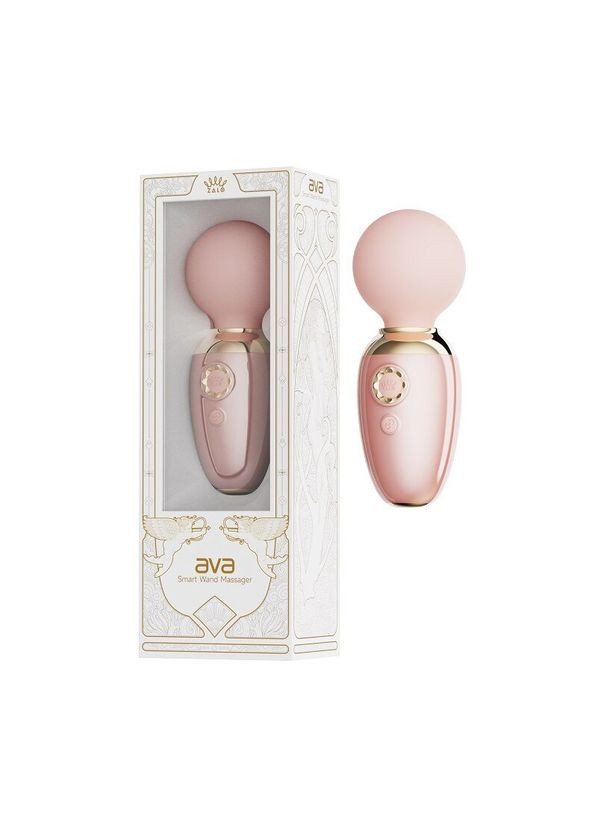 Смарт-вібромасажер AVA Sakura Pink, 8 режимів, підігрів, дуже потужний та компактний - CherryLove Zalo (332209246)