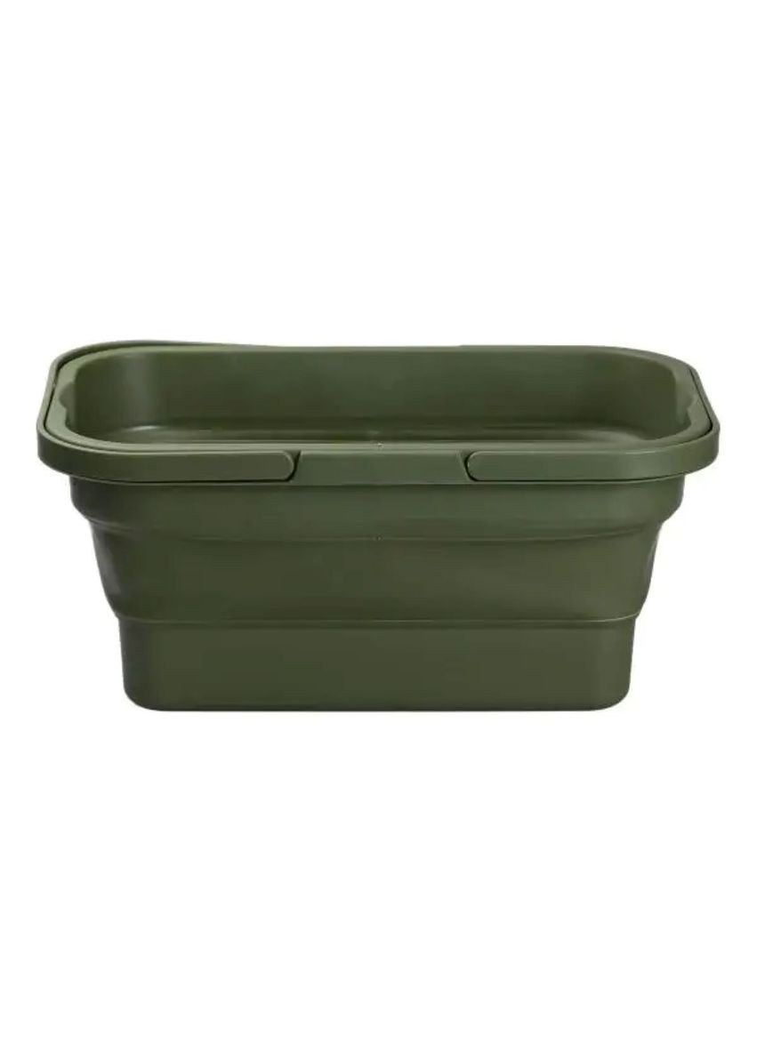 Складаний кошик для пікніка з кришкою столиком 15 л зелений для кемпінгу переносний кошик ProDobro (364193306)