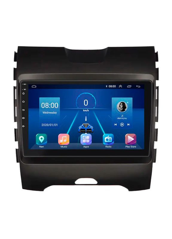 Штатна магнітола для Ford Edge II Рестайлінг 2018-н.в. екран 9" 6/128Gb 4G Wi-Fi GPS Top 4 шт. Lesko (336195693)