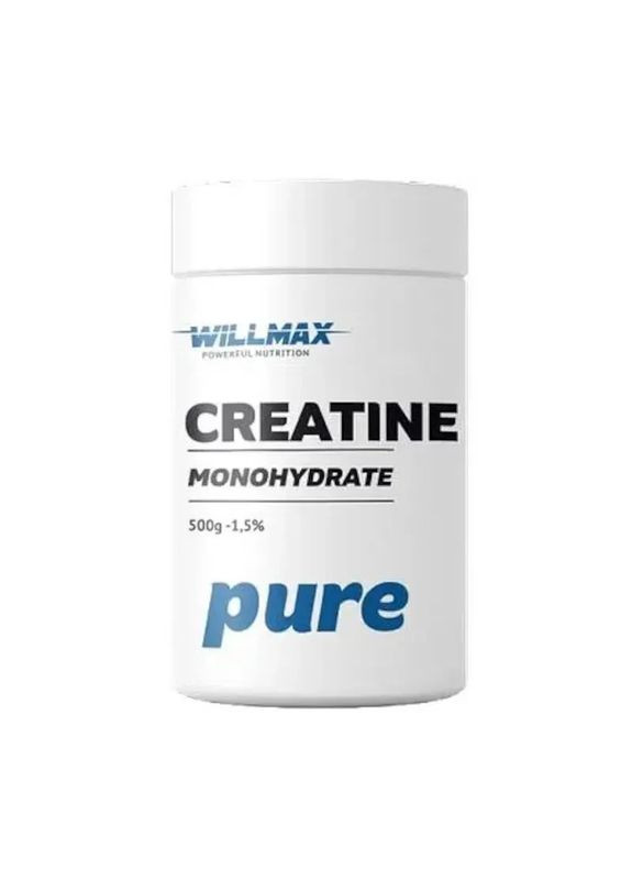 Креатин моногидрат Creatine Monohydrate, чистый, 500 г Willmax (369609130)