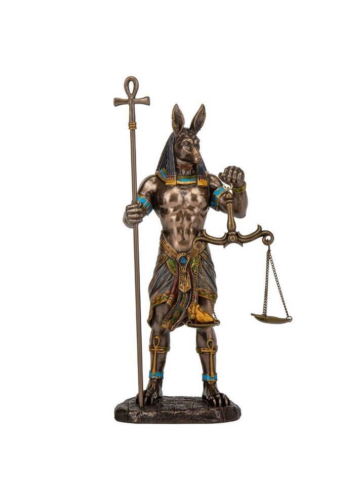 Статуетка Анубіс бог потубічного світу 27х11 см 78129 полістоун покритий бронзою Veronese (302239441)