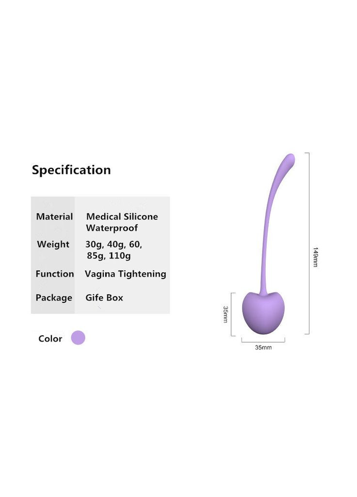 Вагинальные шарики женские тренажеры Кегеля Cherry Kegel Training Kit медицинский набор No Brand (303879080)