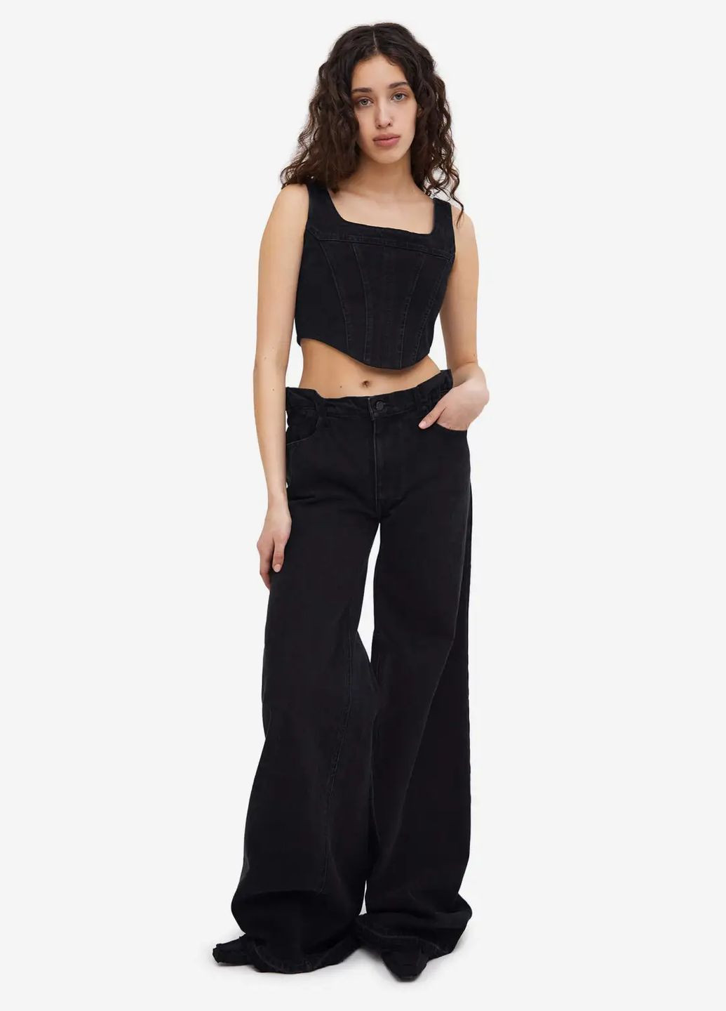 Джинсы Эластик Elastic Waist Jeans Match Denim - (347234664)