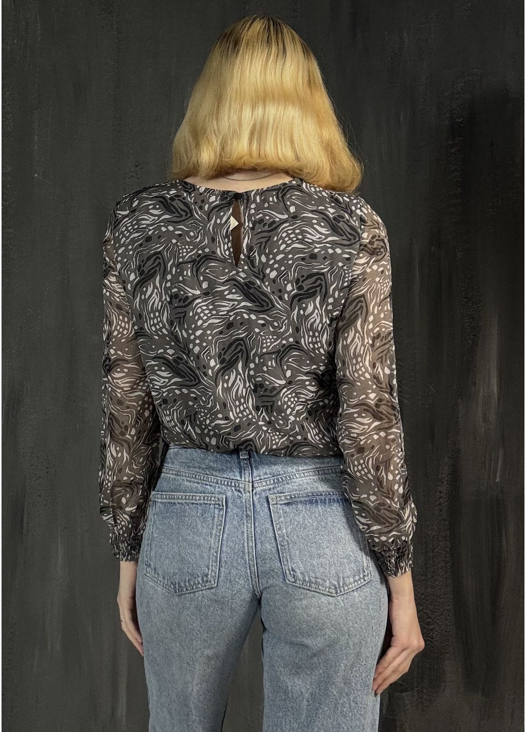 Коричневая блуза весенне-летняя Vero Moda