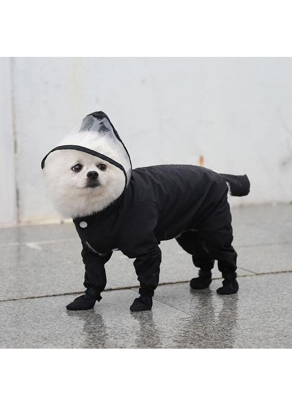 Дождевик цельный с капюшоном для собак размер S 25*36 см, No Brand (368710606)