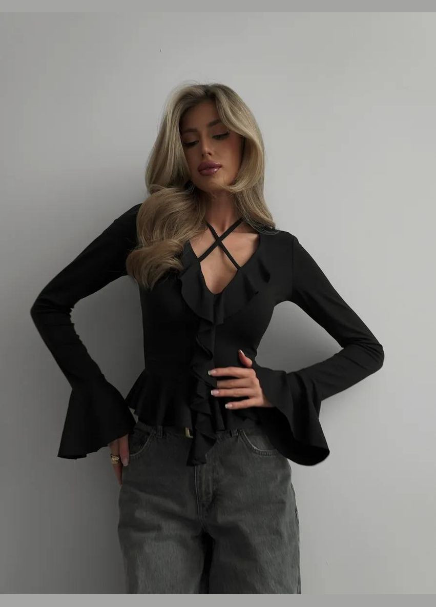 🎀Кофтинка з воланами must-have цього сезону🎀 Luna (338181919)