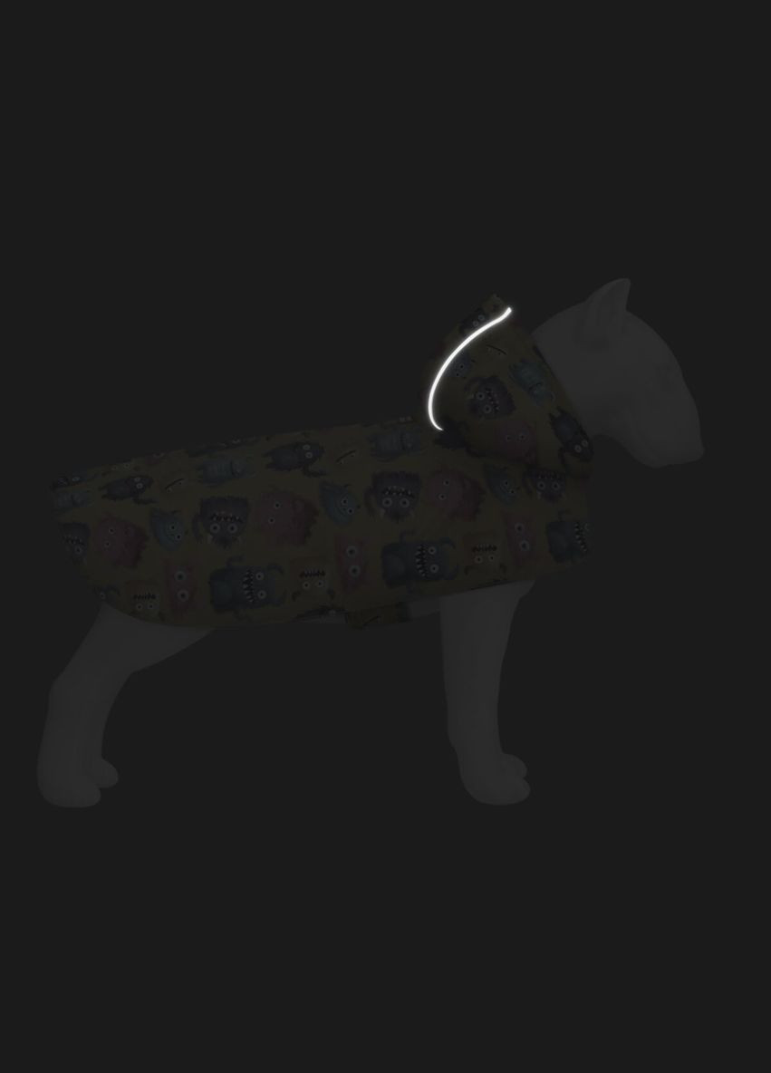 Дождевик-накидка с капюшоном для собак Clothes, А 23-26 см, B 30-36 см, С 15-20 см WAUDOG (322642795)