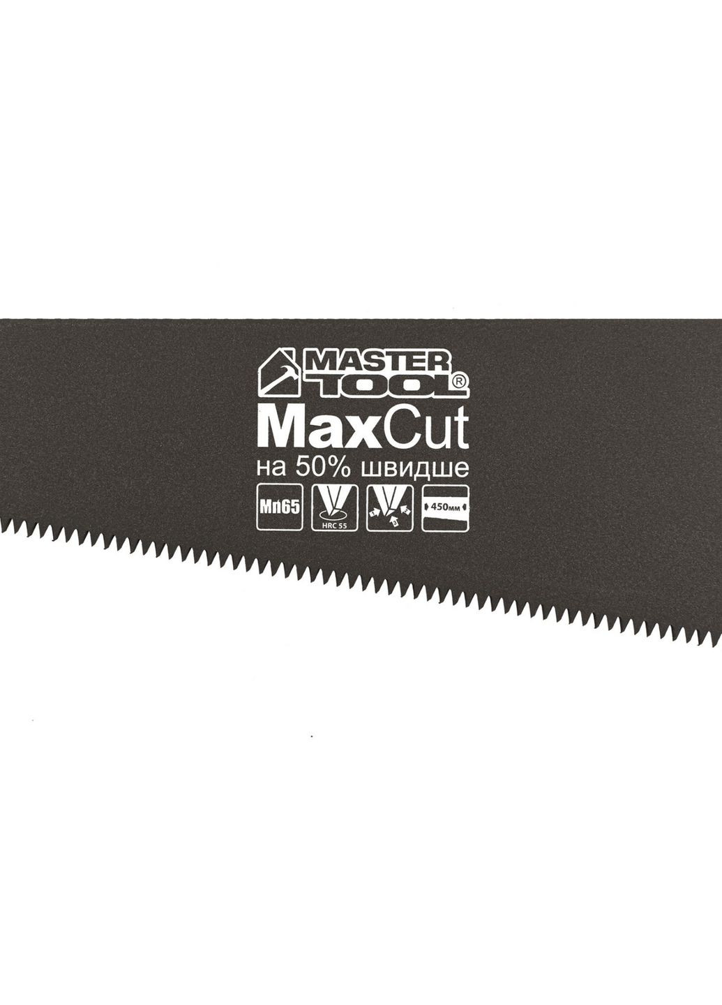 Ножовка по дереву Mastertool 450 мм 7T х 1" тройная заточка с тефлоновым покрытием (14-2345) Master Tool (335048179)