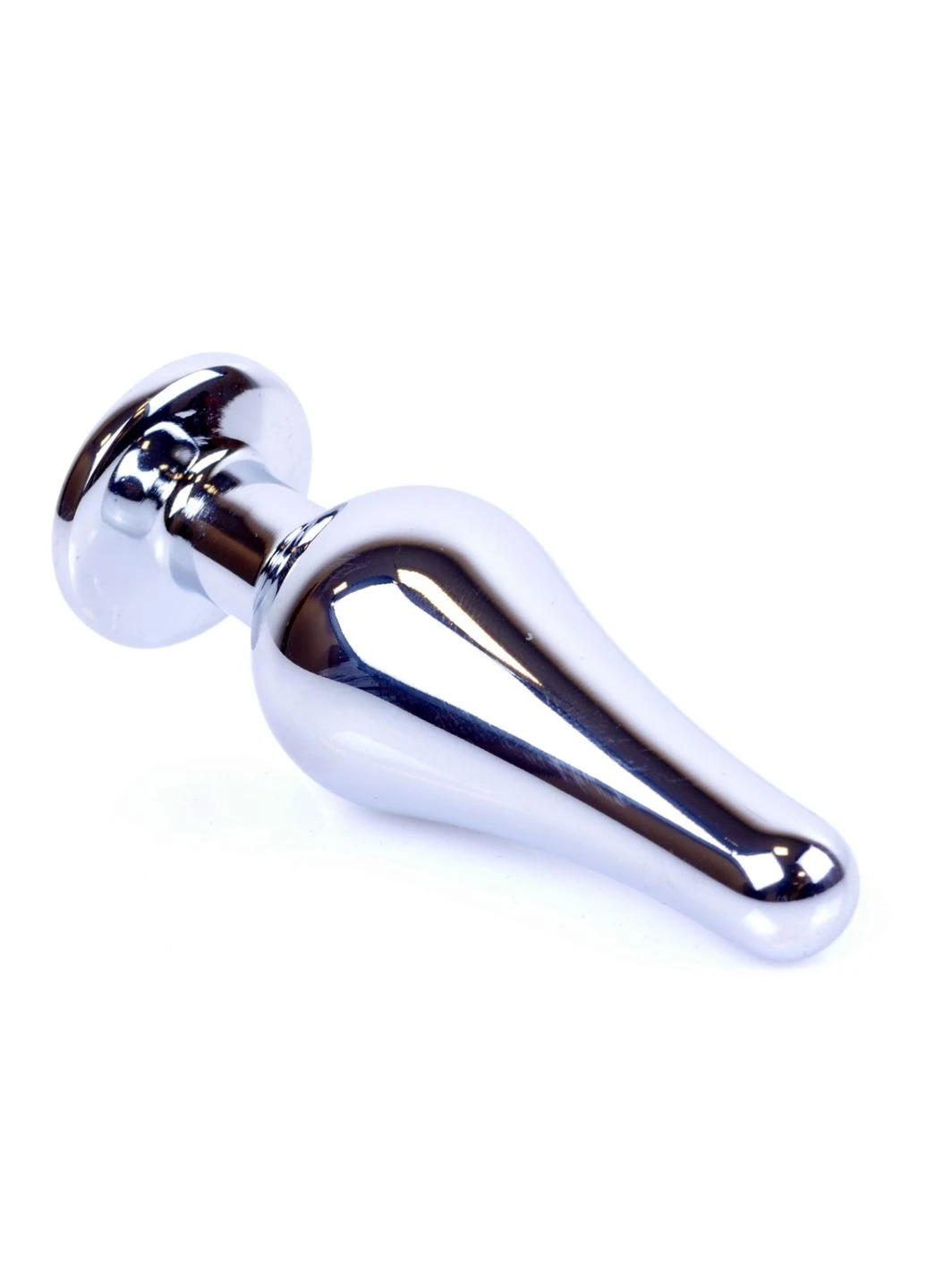 Анальная пробка серебристого цвета с кристаллом черного цвета Jewellery BUTT PLUG BOSS of TOYS (382842350)