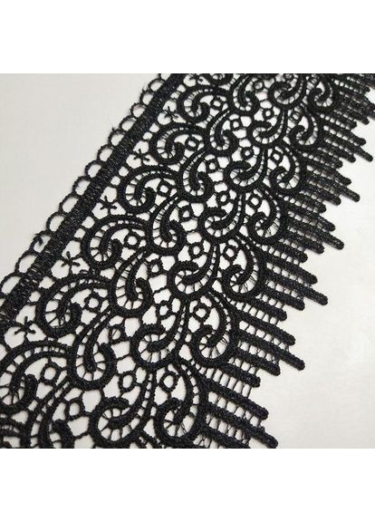 (1 метр) Кружево макраме 10 см цвет - черный (36M-SF-3998-3) Plus-plus (352743612)