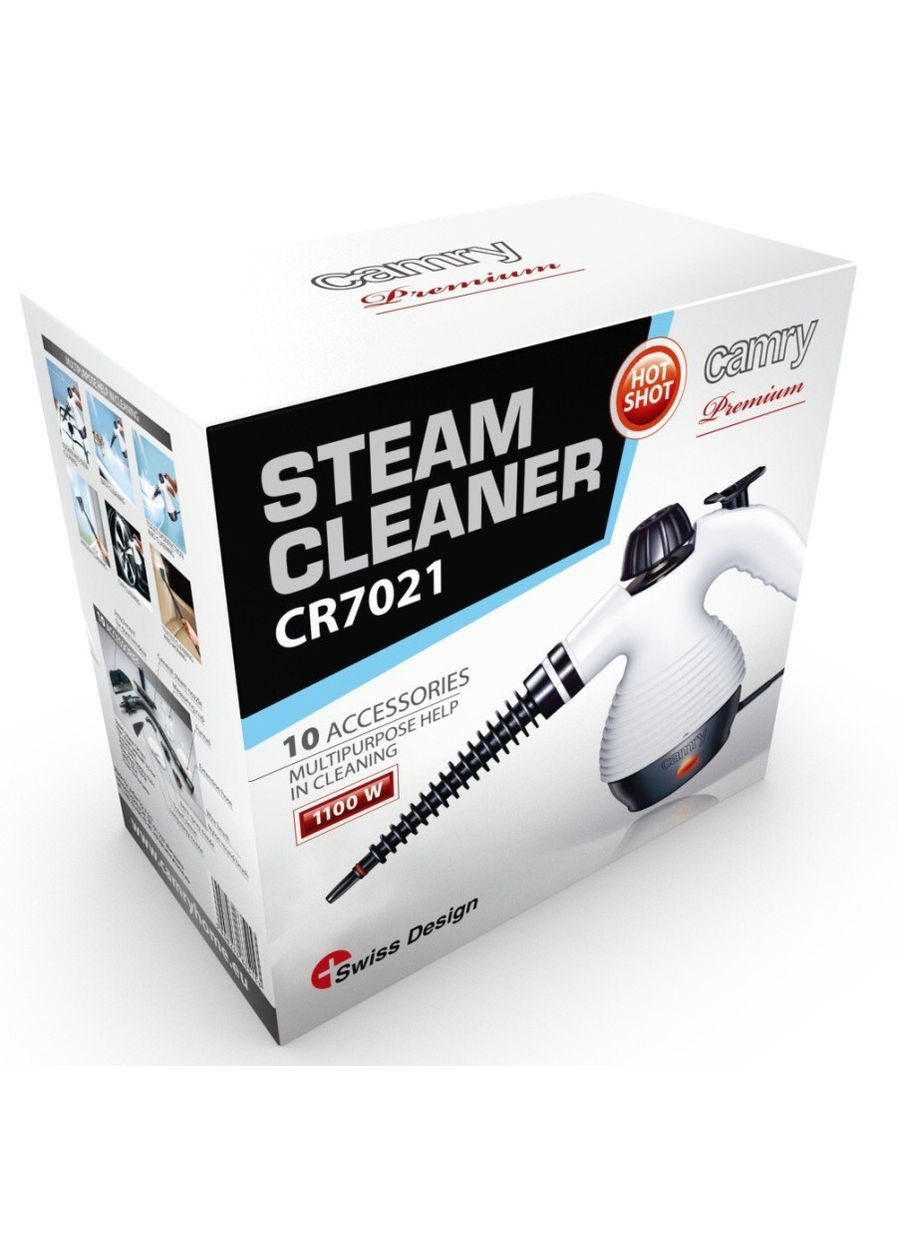 Пароочисник ручний 1100 Вт CR 7021 3,5 бар температура пару 100° C; Camry (369401214)