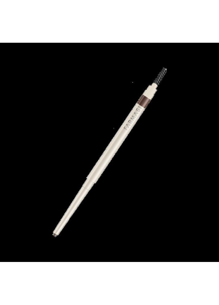 Механический карандаш для бровей со щеточкой Deep Brown 03 0,08 г Farmasi (293815222)
