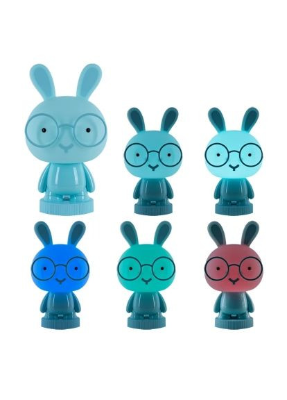 Нічник (K24-490-1-3) Kite Світильник LED з акумулятором Bunny, блакитний (367830007)