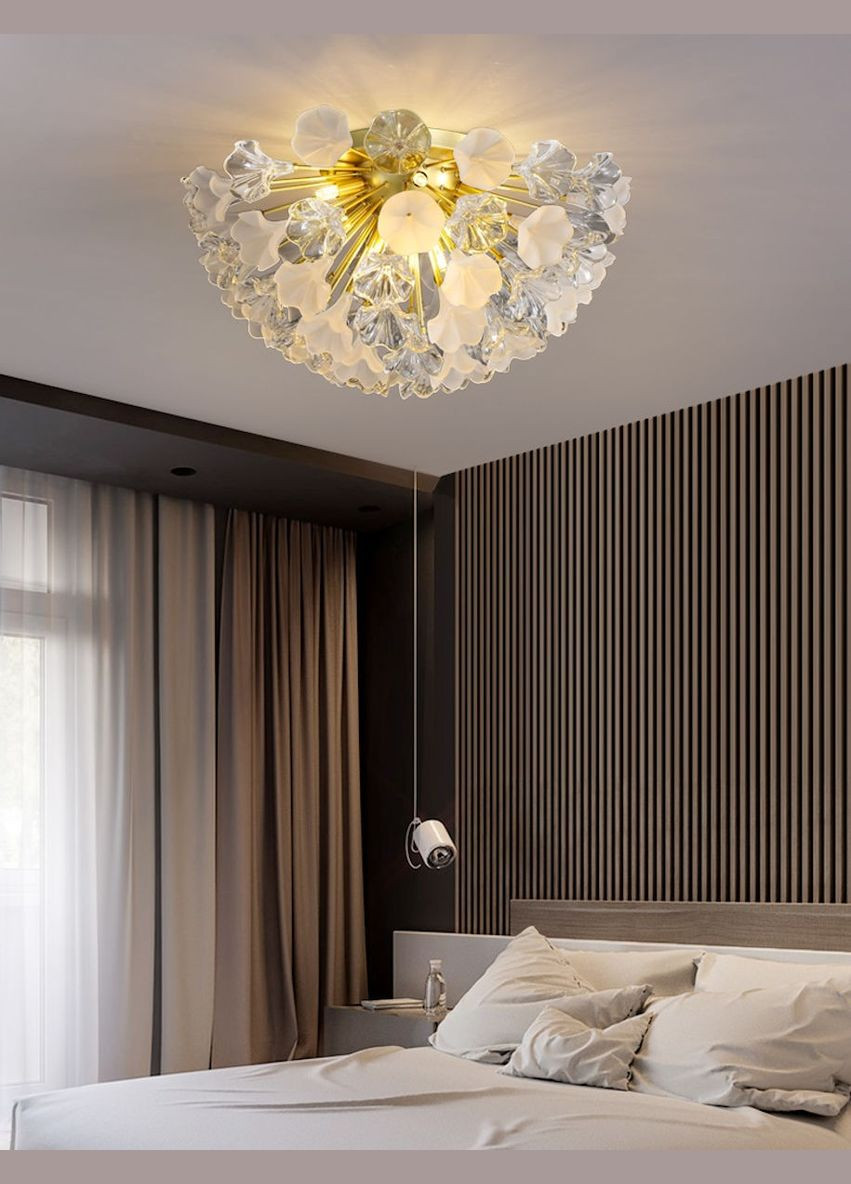 Люстра потолочная на 8 лампочек 26752 Латунь 35х60х60 см. Sunnysky (364492746)