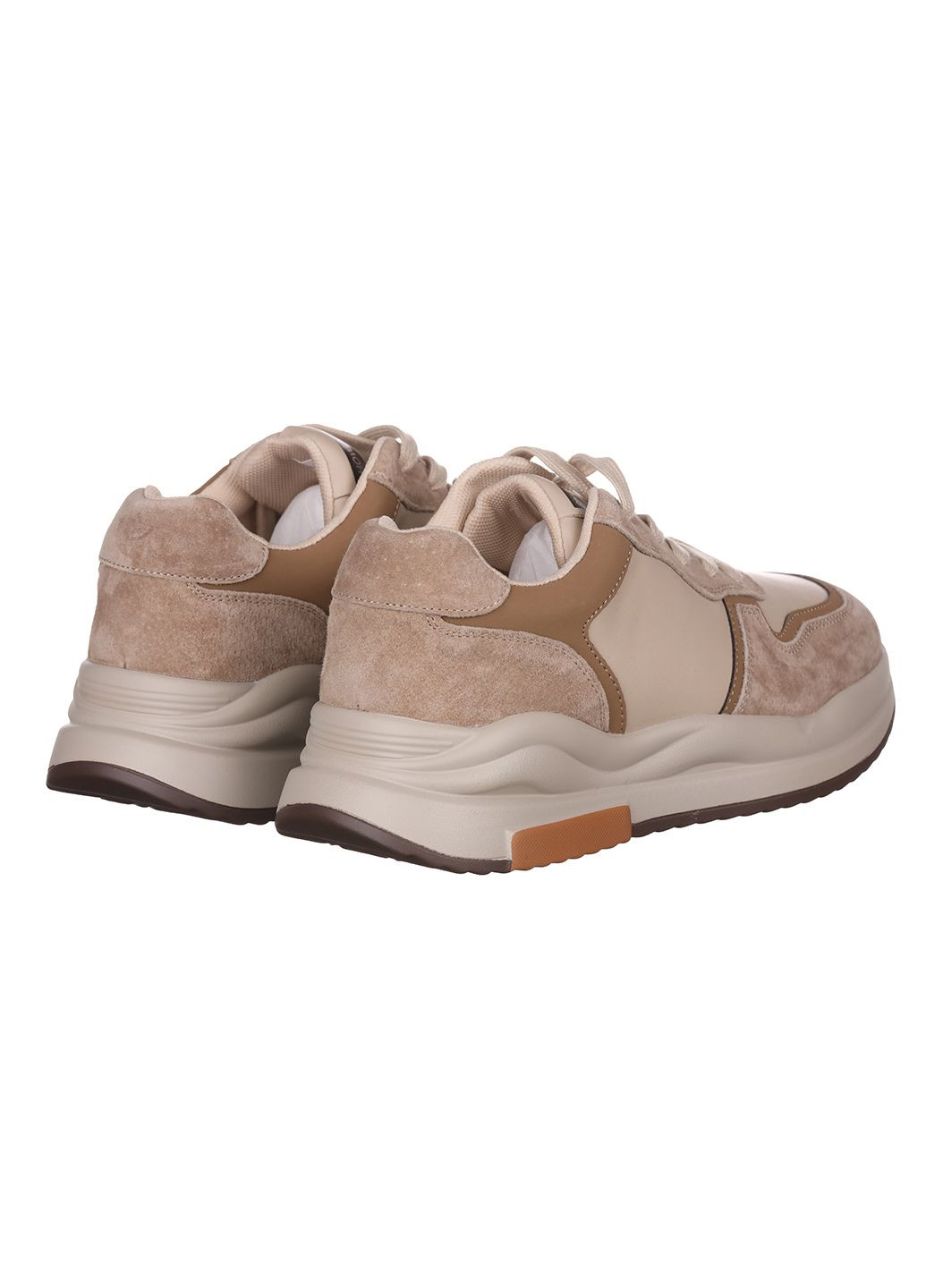 Жіночі кросівки зі шкіри повсякденні ITTS коричневі демісезони (301350718)