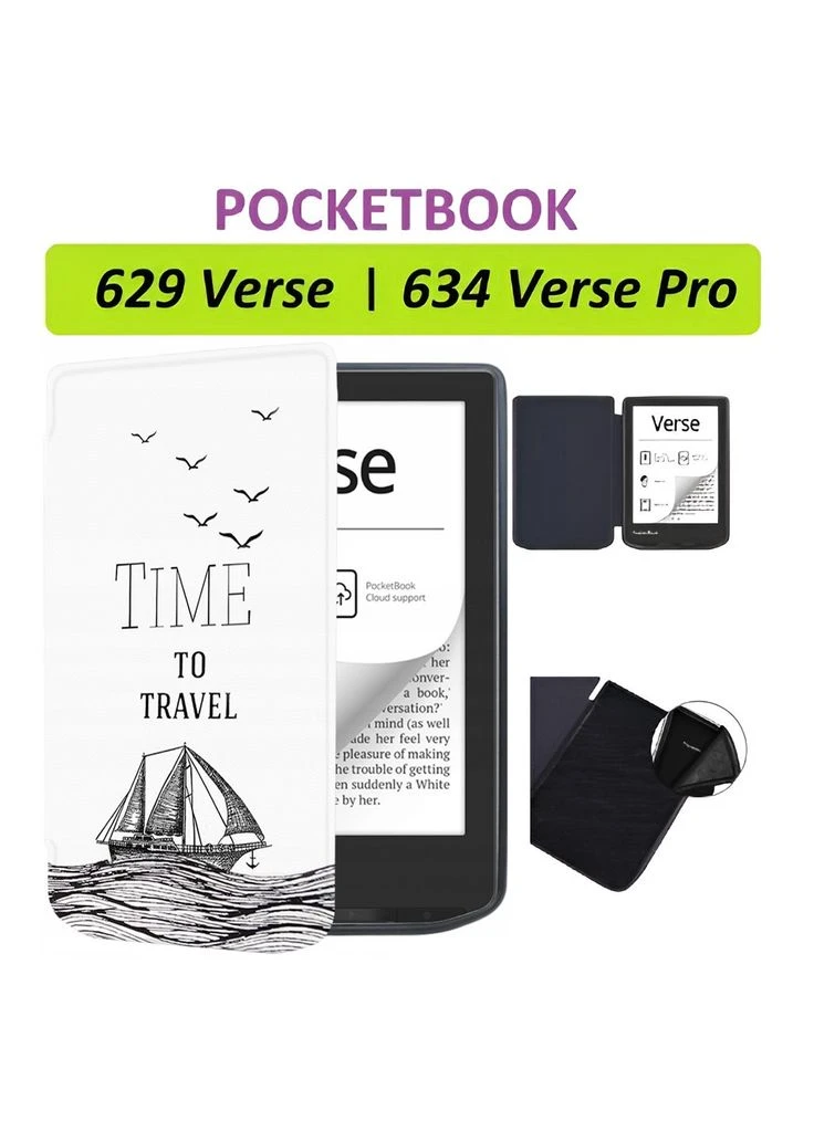 Чохол до електронної книги Smart Case PocketBook 629 Verse / 634 Verse Pro 6" Time To Travel (710982) BeCover (399211302)