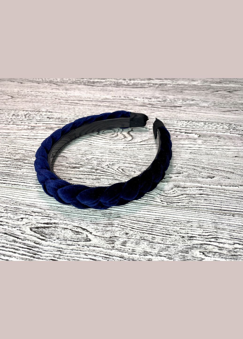 Обруч для волосся коса жіночий оксамитовий ободок Oxa (2.5) Hand Made (330619155)