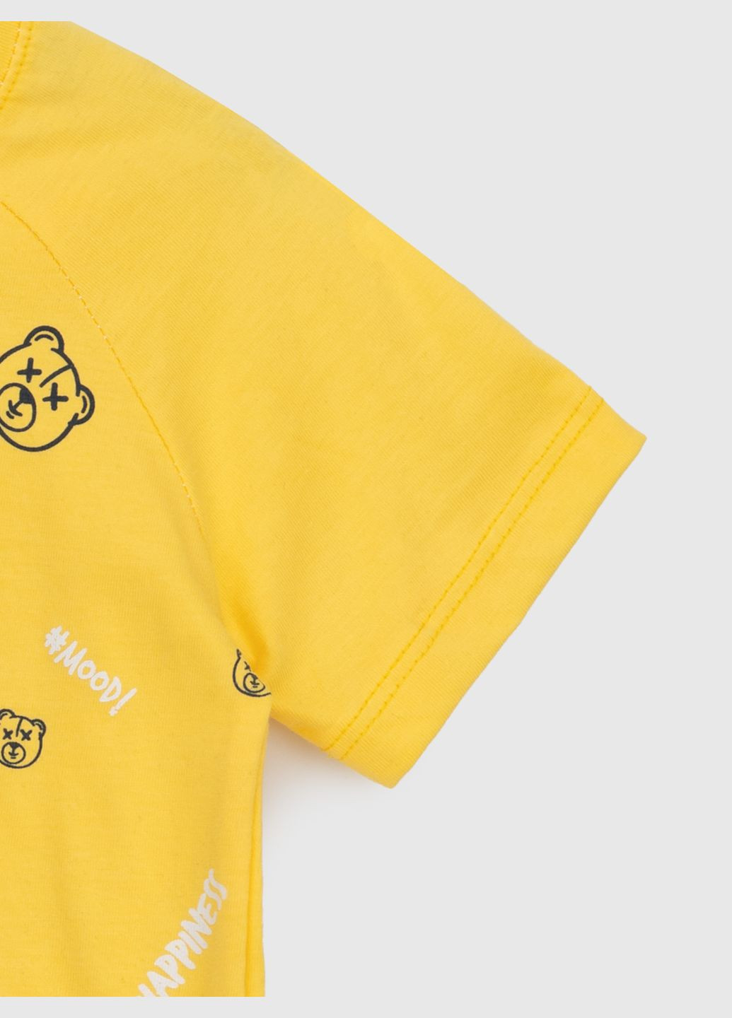 Желтый летний костюм футболка+шорты Baby Show