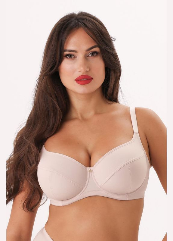 Пудровый бюстгальтер на косточках с мягкой чашкой Kalyna с косточками