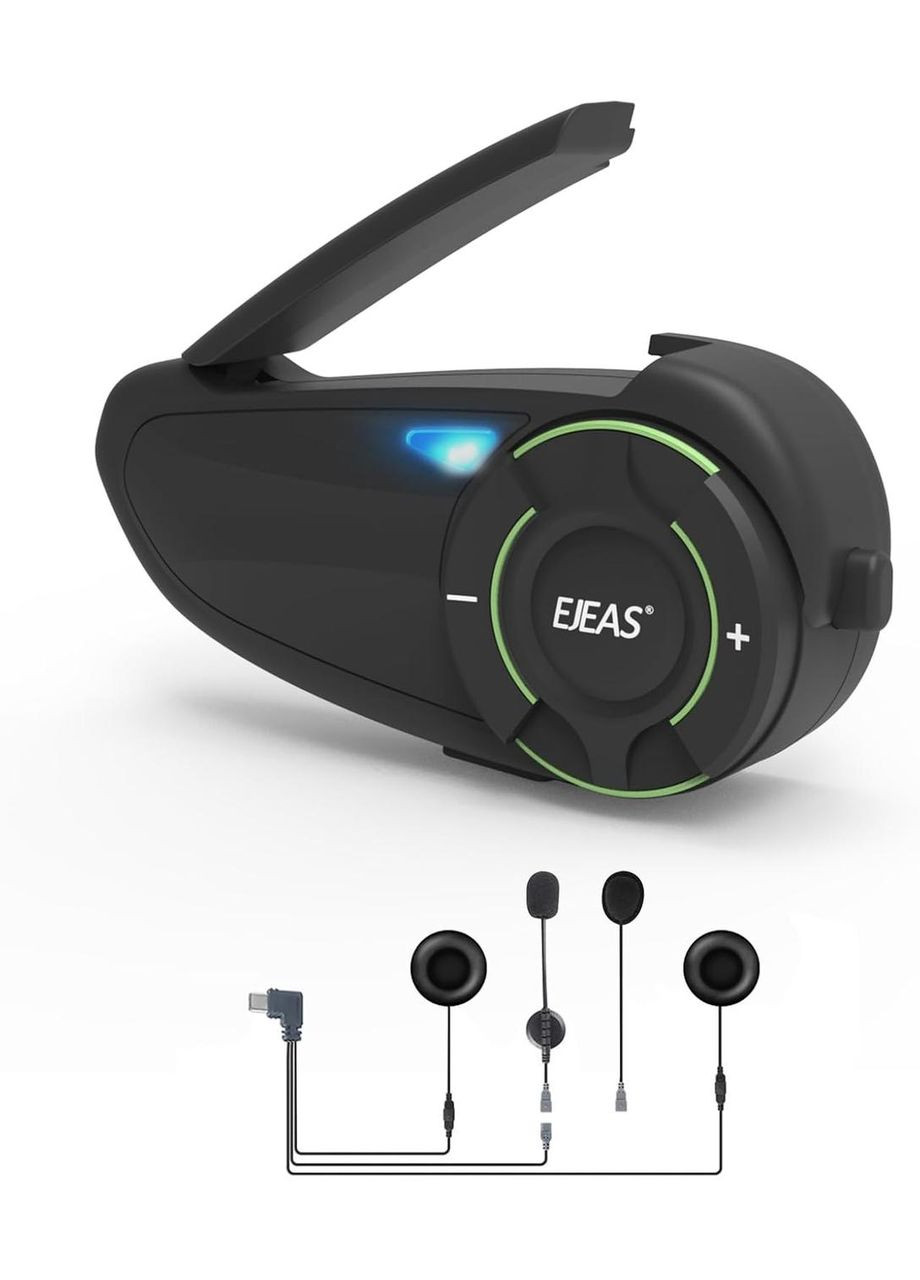 Мотогарнітура Q8, інтерком Bluetooth 1000м з CVC шумозаглушенням, FM, IP67, 1200 мАг акумулятор, з Mesh 3.0 No Brand (346493705)