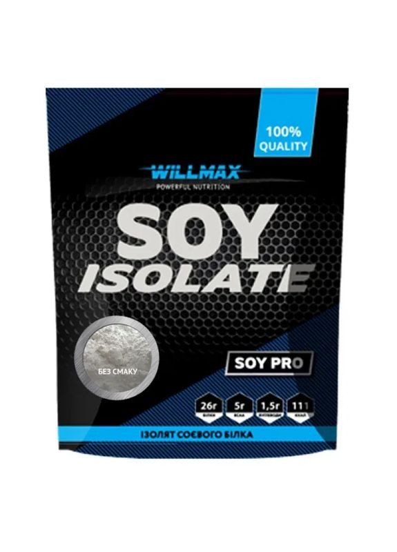 Изолят соевого протеина Soy Isolate, безвкусно, 900 г Willmax (361115939)