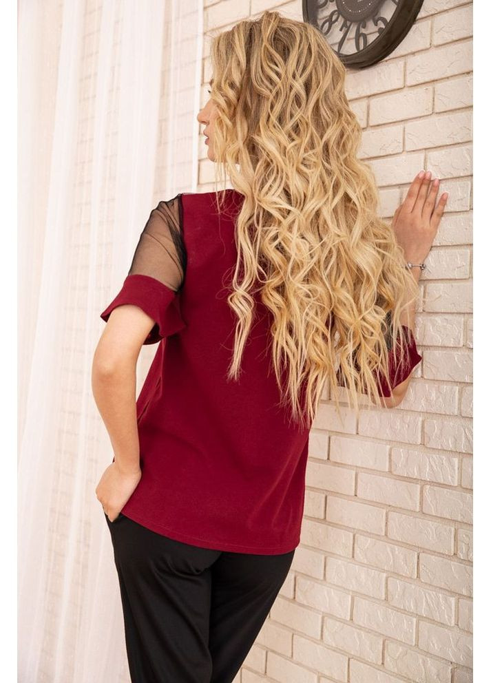 Кофта з короткими рукавами і прозорою сіткою, 172R011 Ager (362220423)