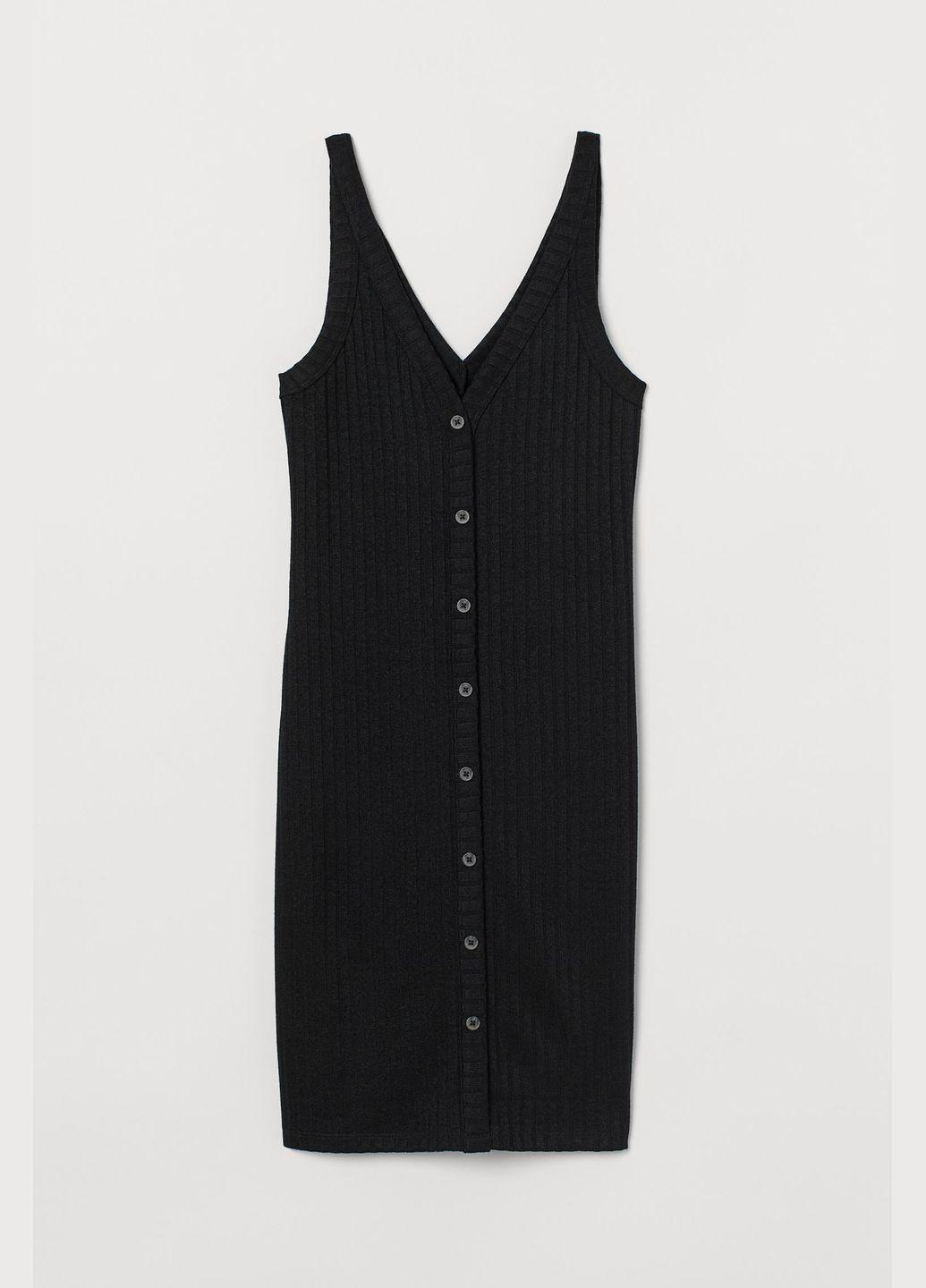 Чорна сукня H&M однотонна