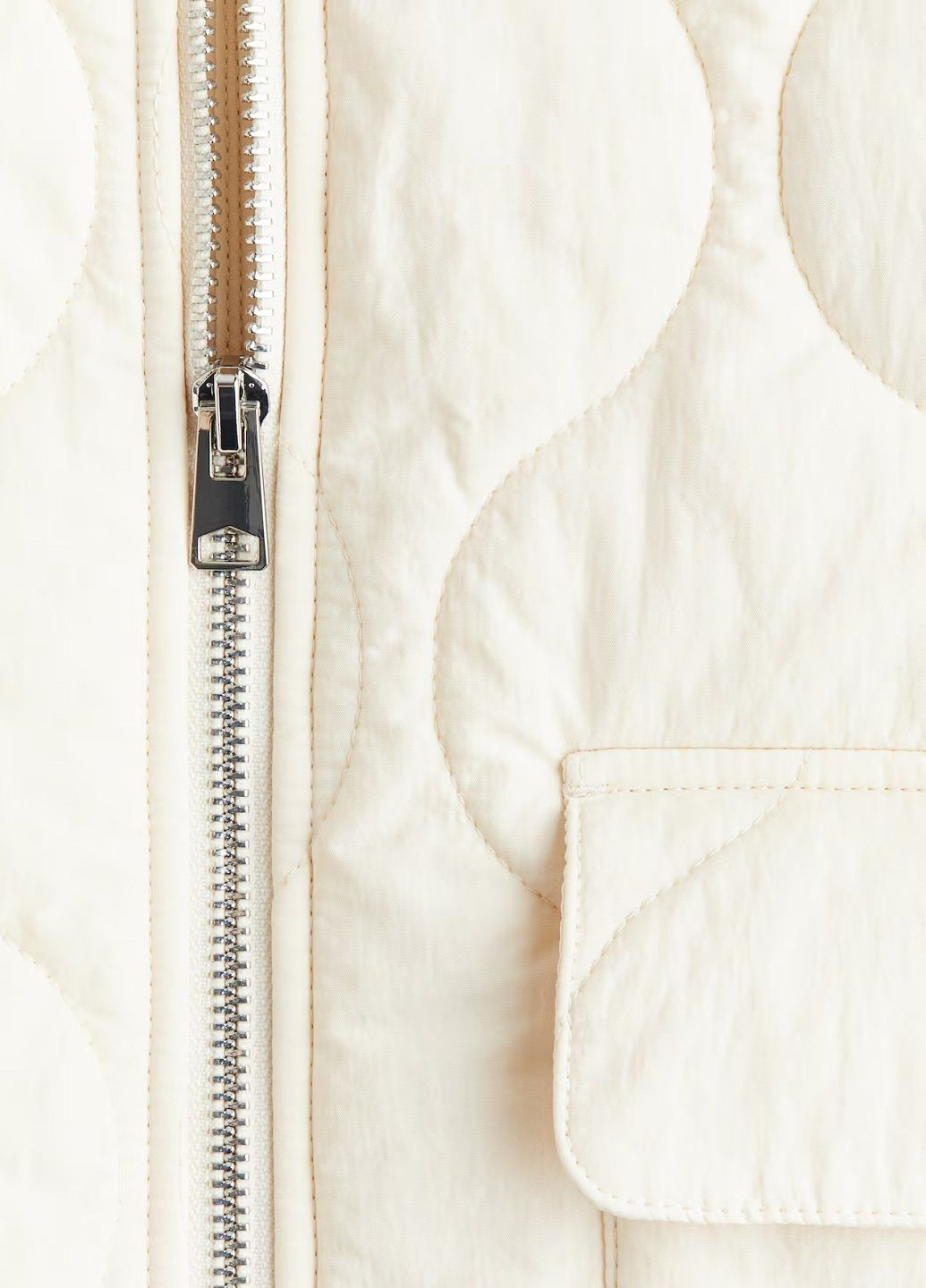 Молочна демісезонна куртка H&M