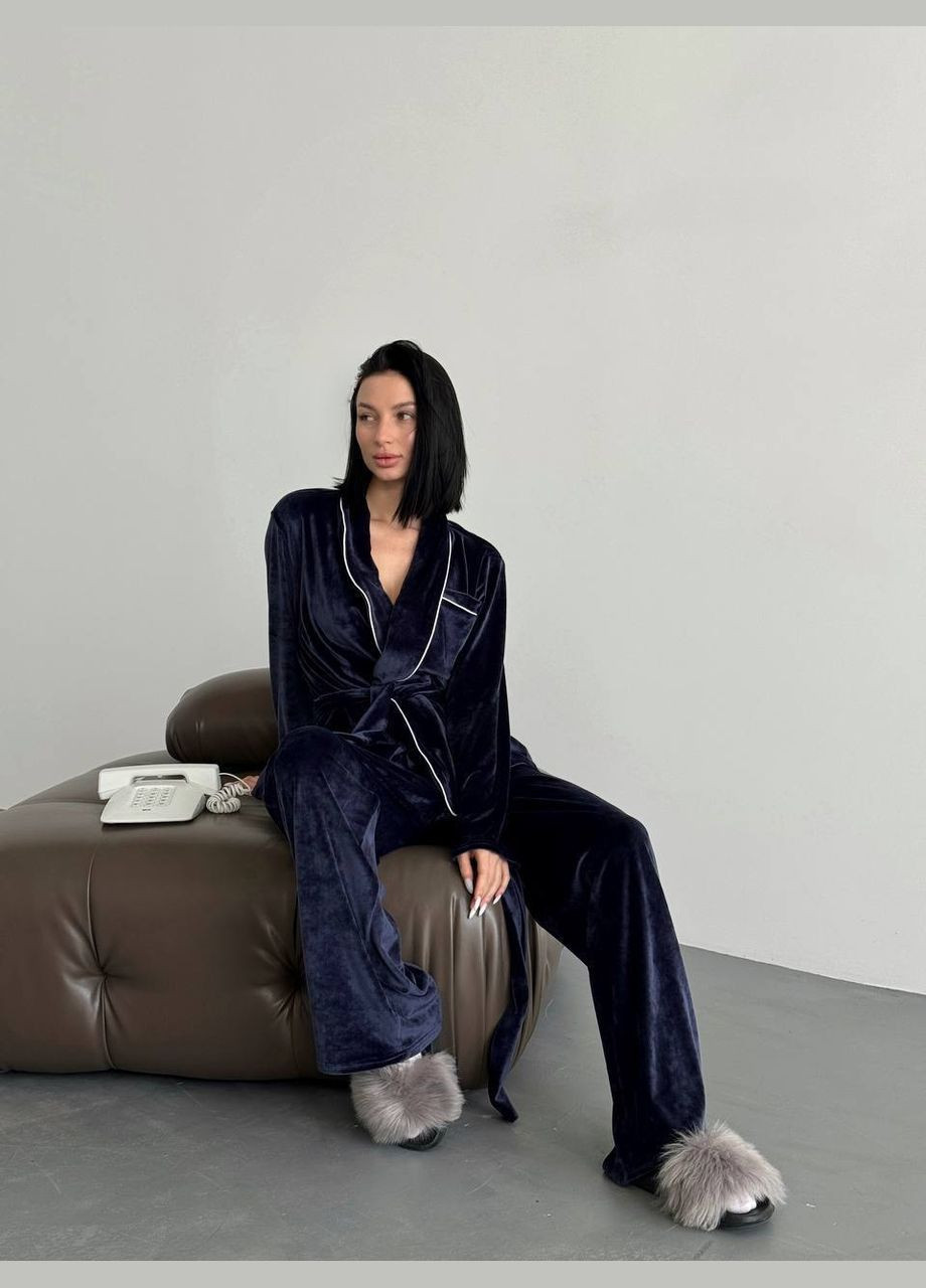 Синяя пижама женская No Brand