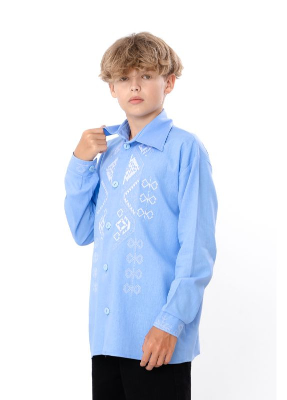 Сорочка для хлопчика підліткова (з довгим рукавом) (p-17735) Носи своє (363042840)