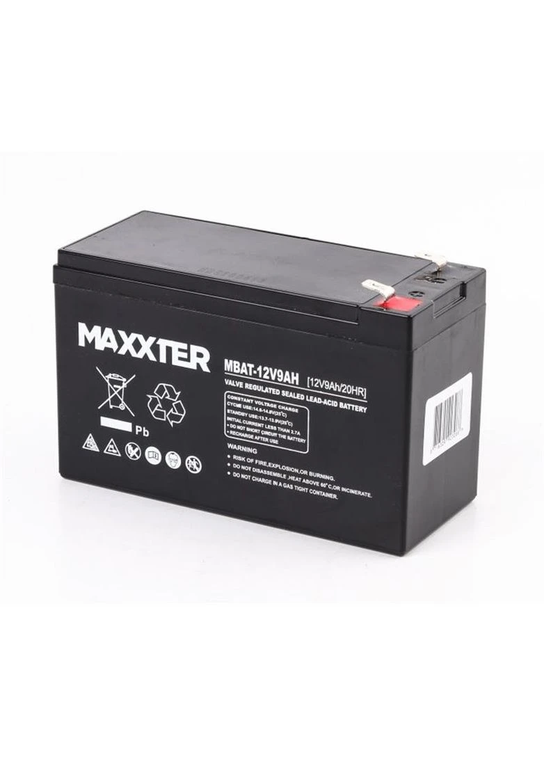 Акумуляторна батарея 12V 9AH (MBAT-12V9AH) AGM Maxxter (382942765)