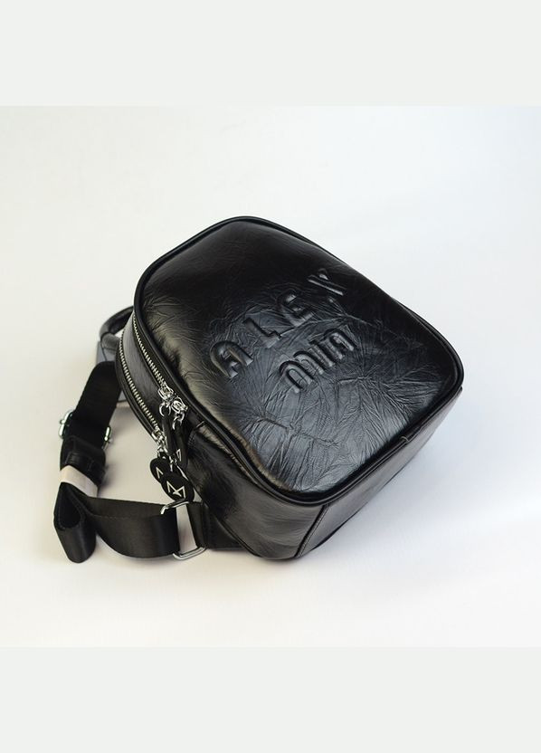 Чорний жіночий маленький молодіжний рюкзак на два відділення Alex&Mia (338182424)