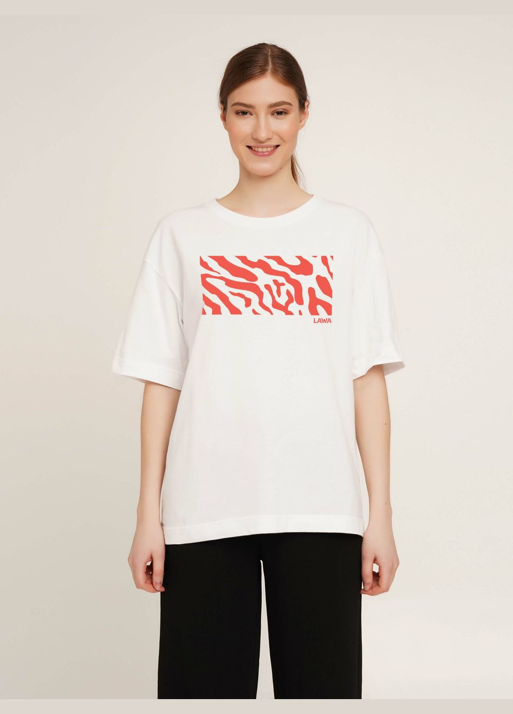 Футболка с принтом женская P-WB02341 Белый shop (2000990545039) LAWA - (328990337)