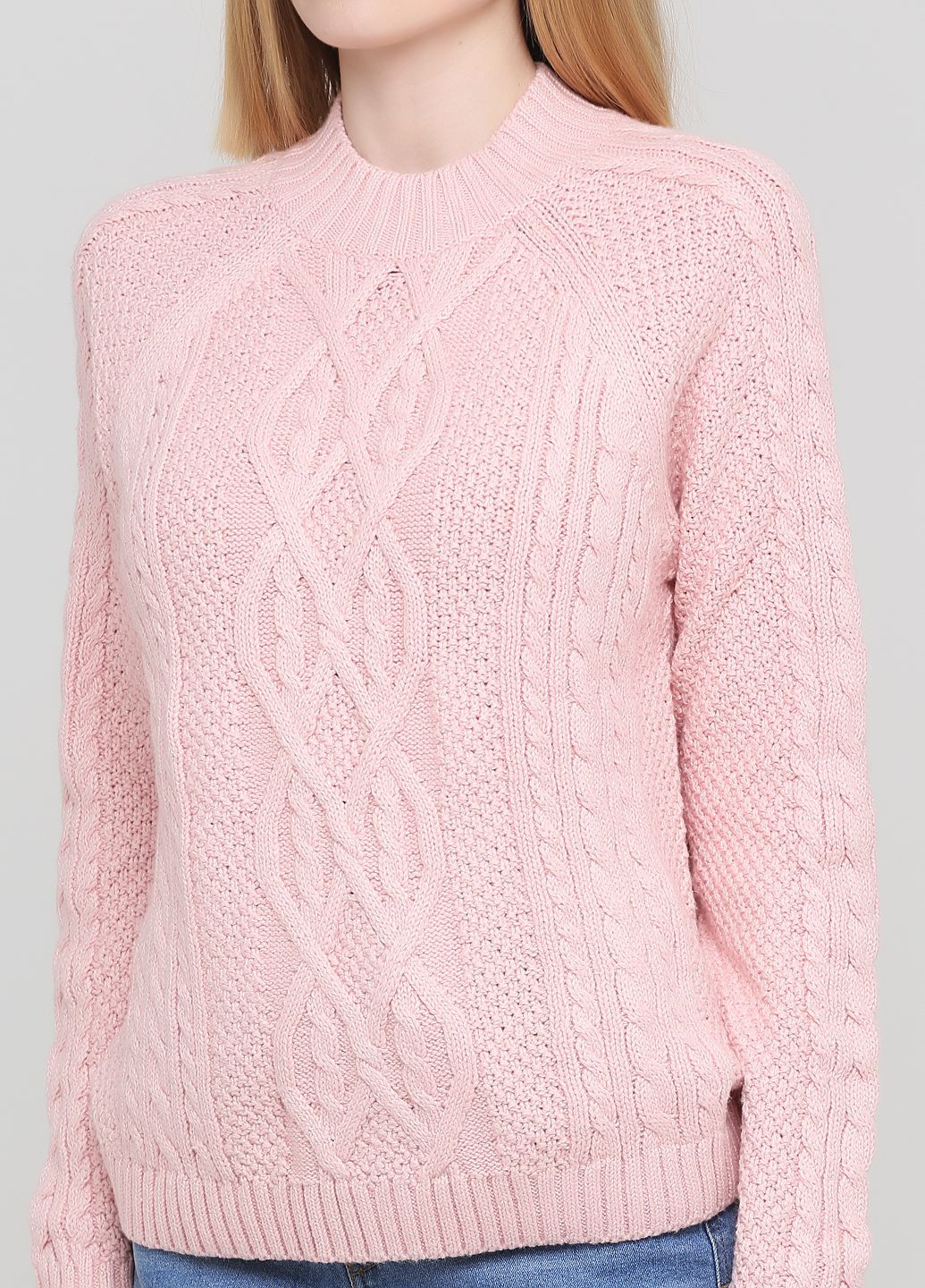 Розовый демисезонный свитер женский - свитер af7697w Abercrombie & Fitch