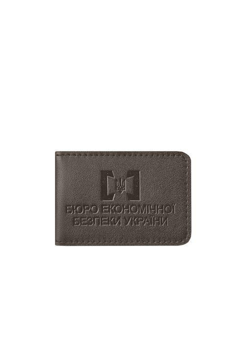 Шкіряна обкладинка для посвідчення БЕБ (Бюро економічної безпеки України) Темно-бежева (A-029437) BlankNote (340462056)