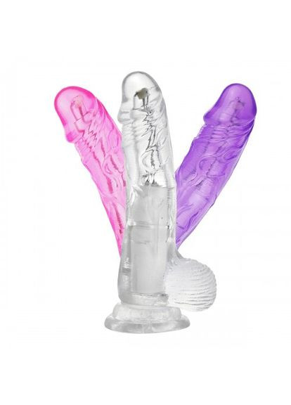 Вибратор фаллос Jelly Dreams USB фаллоимитатор с вращением на присоске вагинальный анальный Розовый Lovetoy (303904916)