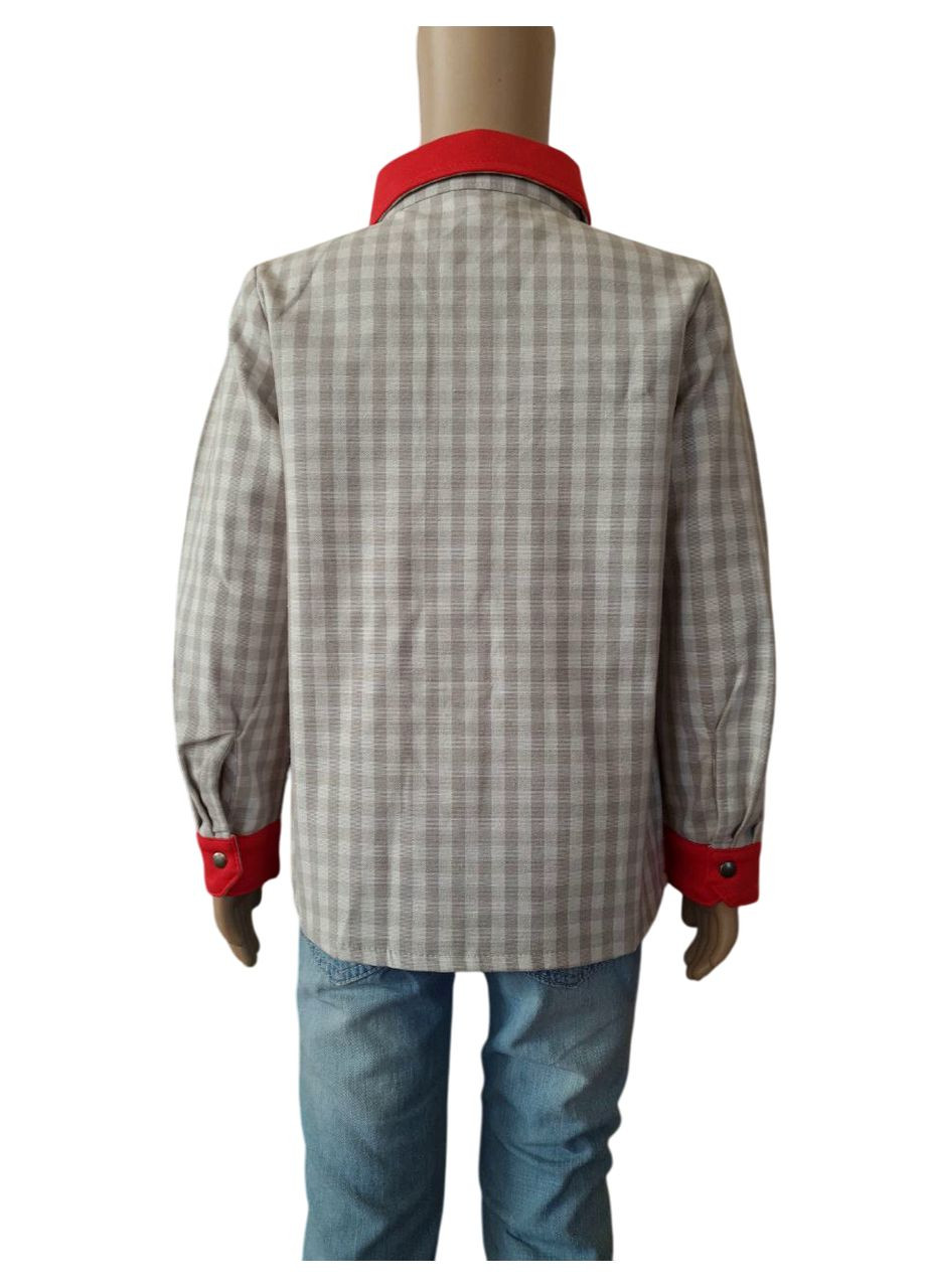 Бежевая повседневный рубашка MMDadak