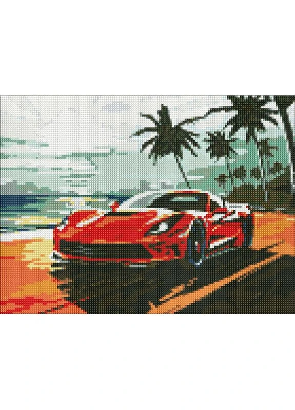 Алмазна мозаїка "Поїздка узбережжям" AMO8176, 30x40 см IDEYKA (380972981)
