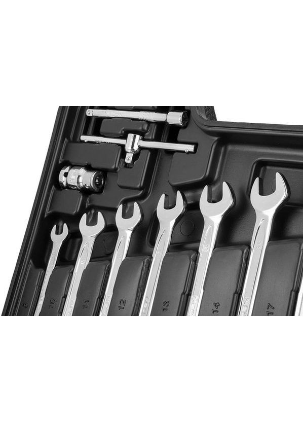 Набор инструментов, 82шт, 1/2", 1/4", CrV, eco кейс (10-058) Neo Tools (360428023)