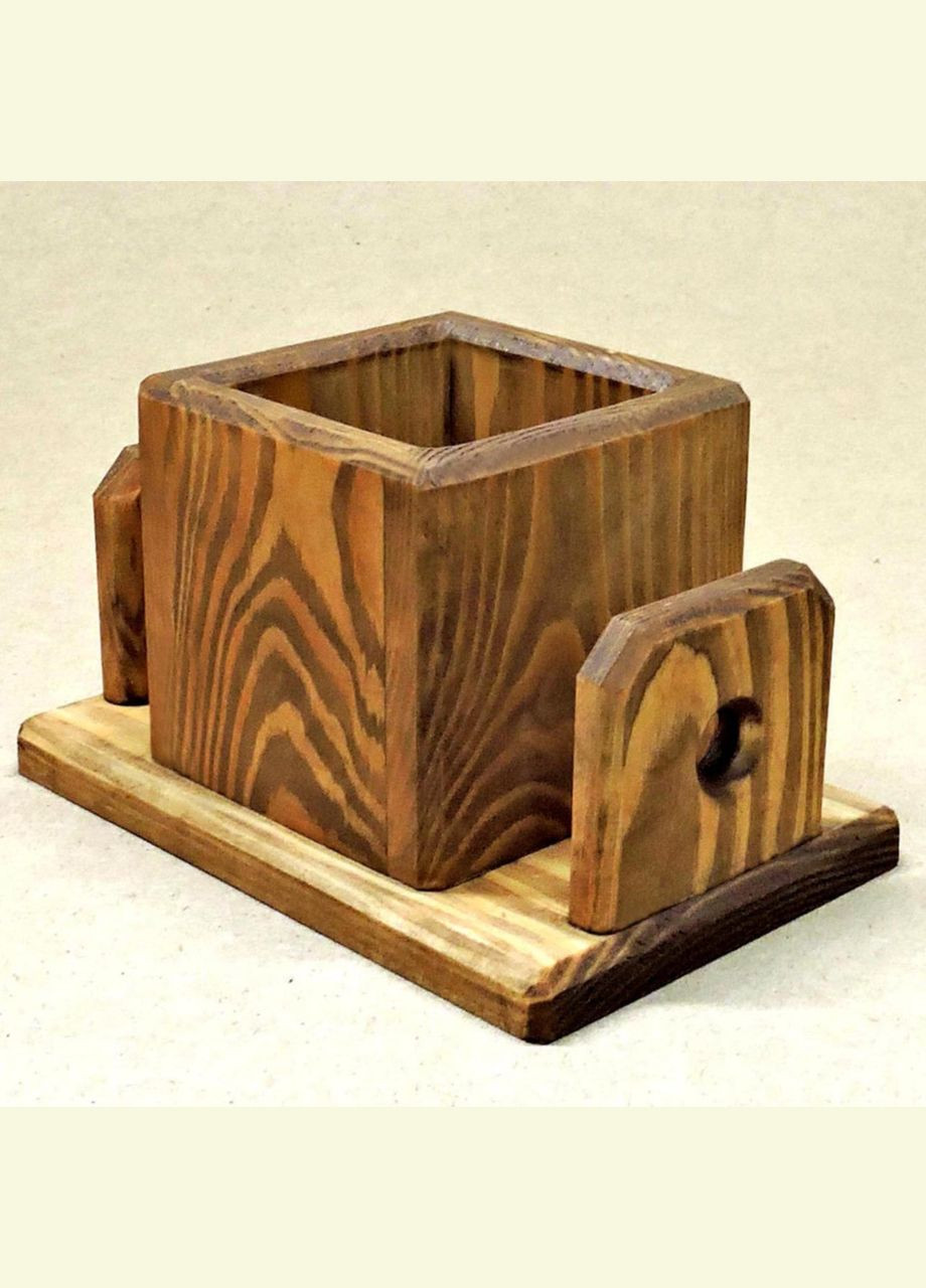 Підставка для столових приборів з дерева Лодор охра (ПСП-001304) No Brand (327424316)