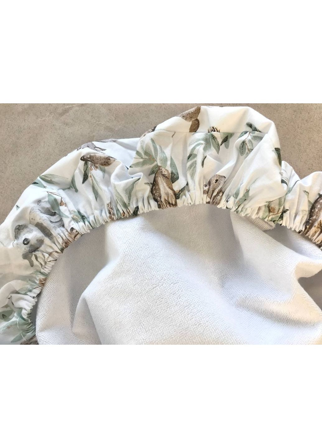 Непромокаюче простирадло в коляску "Слоники" Moontime (366037135)